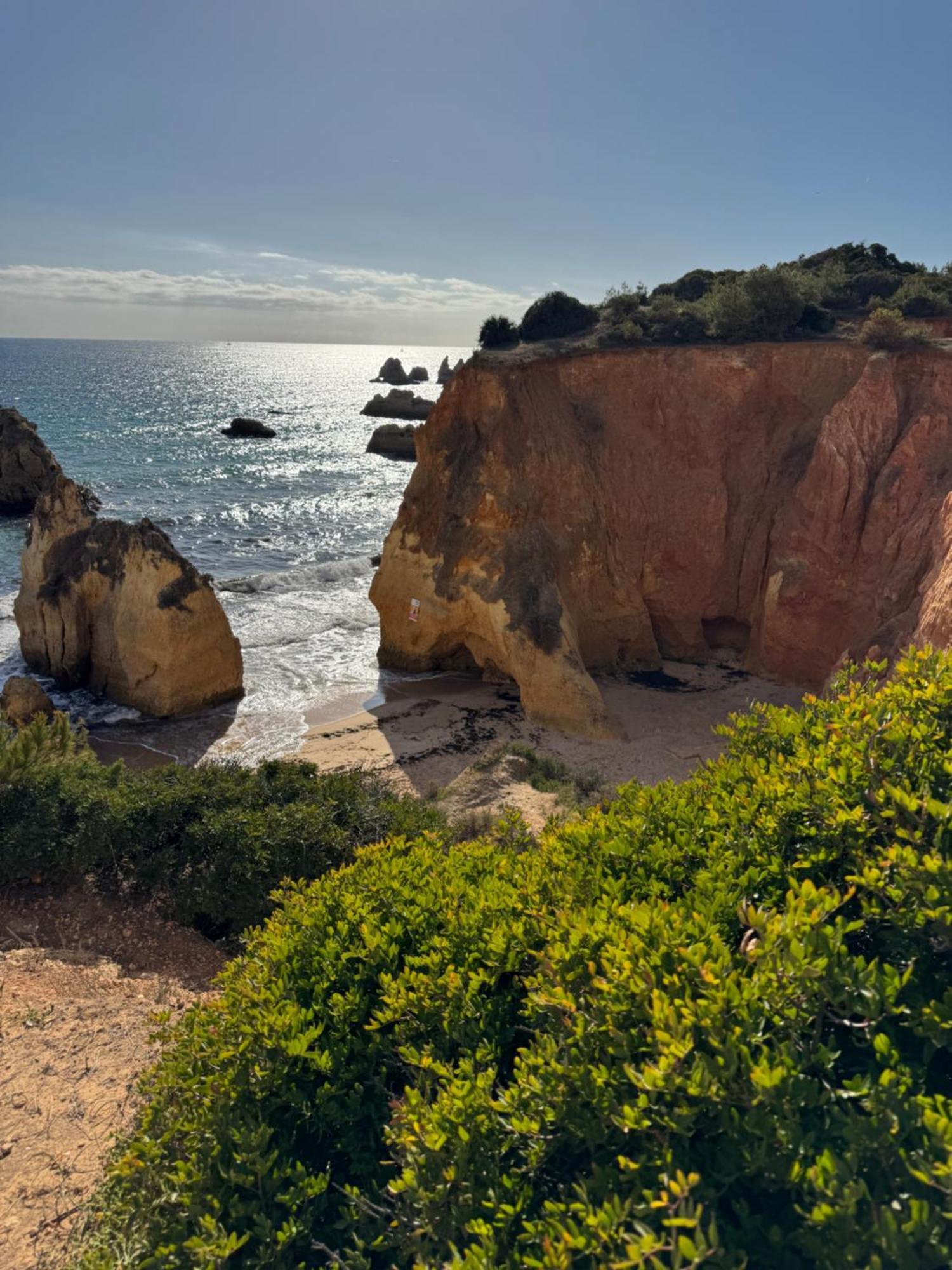 Apartamento em frente à praia com piscina e ténis Portimão Exterior foto