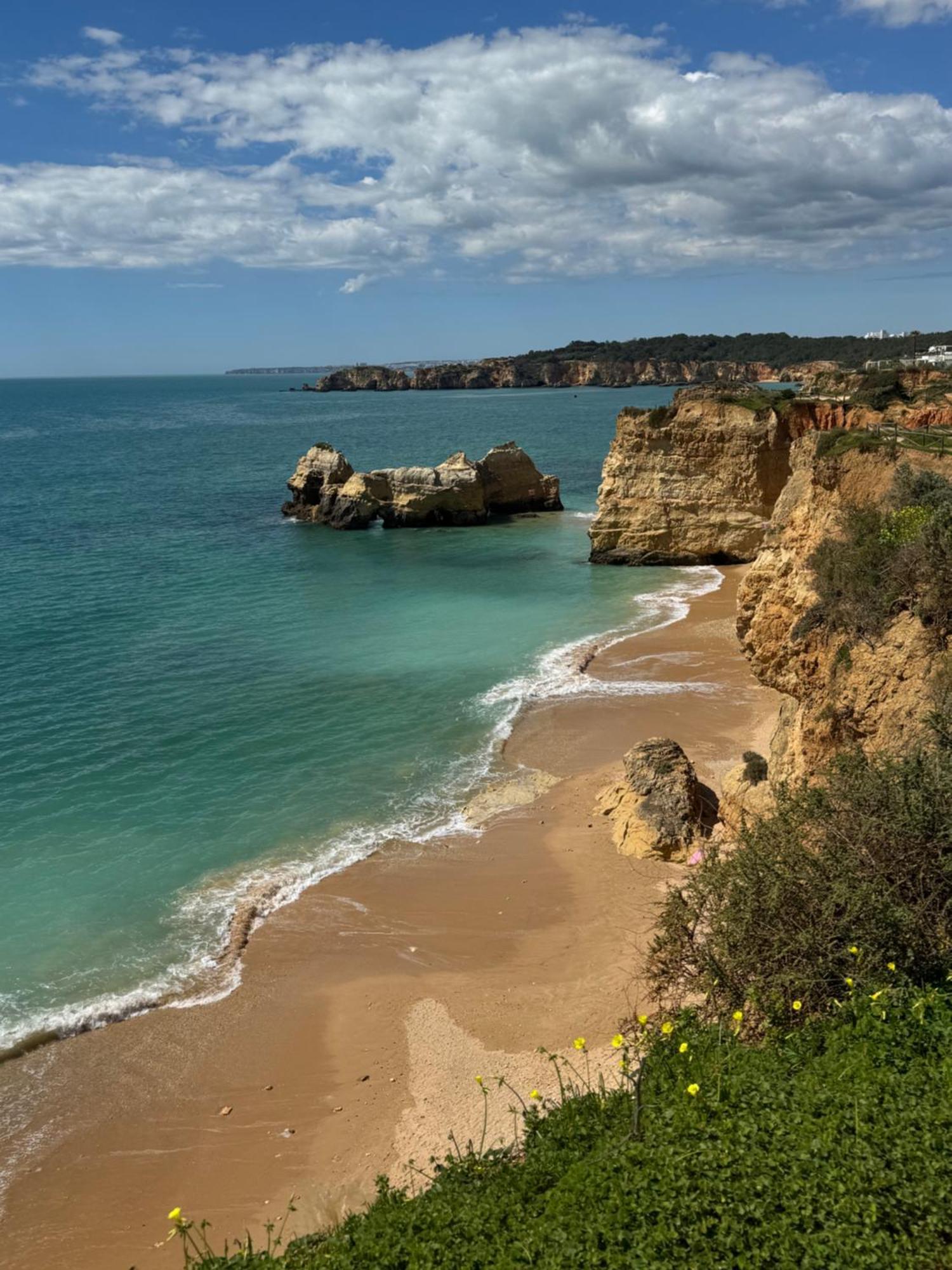 Apartamento em frente à praia com piscina e ténis Portimão Exterior foto